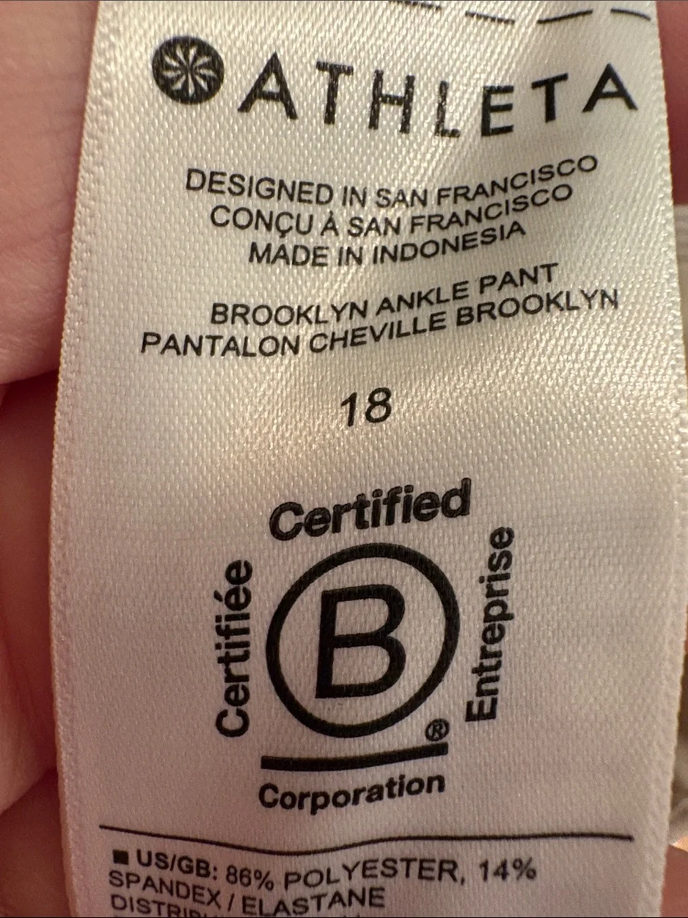 Lot of TWO pairs of EUC Athleta Brooklyn Pants. - Picture 10 of 16